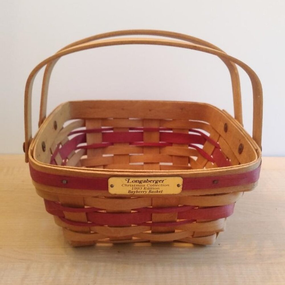 Vintage Longaberger Christmas Collection 1993 Edition Bayberry Basket